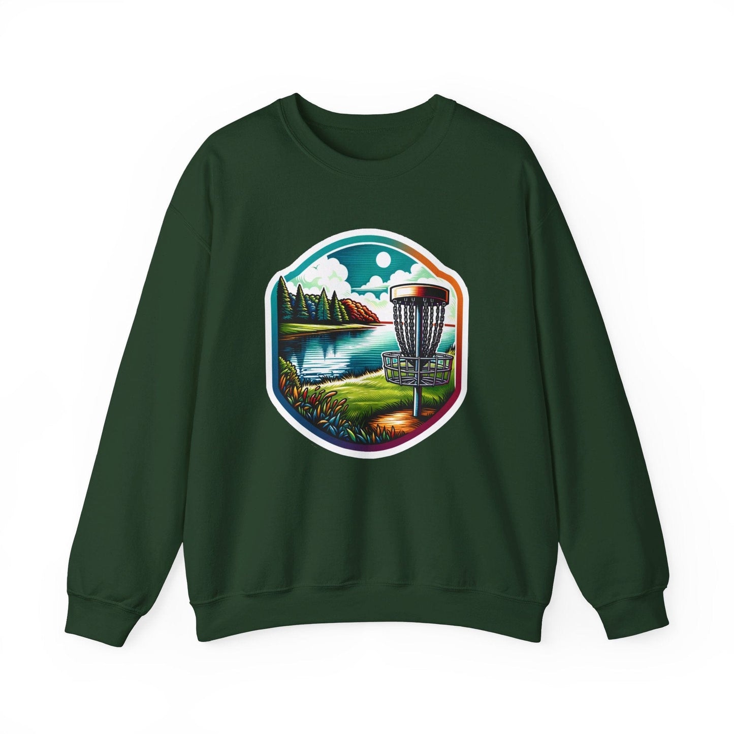 Serene Disc Golf Lake Sweatshirt - Unisex Heavy Blend™ Crewneck Sweatshirt