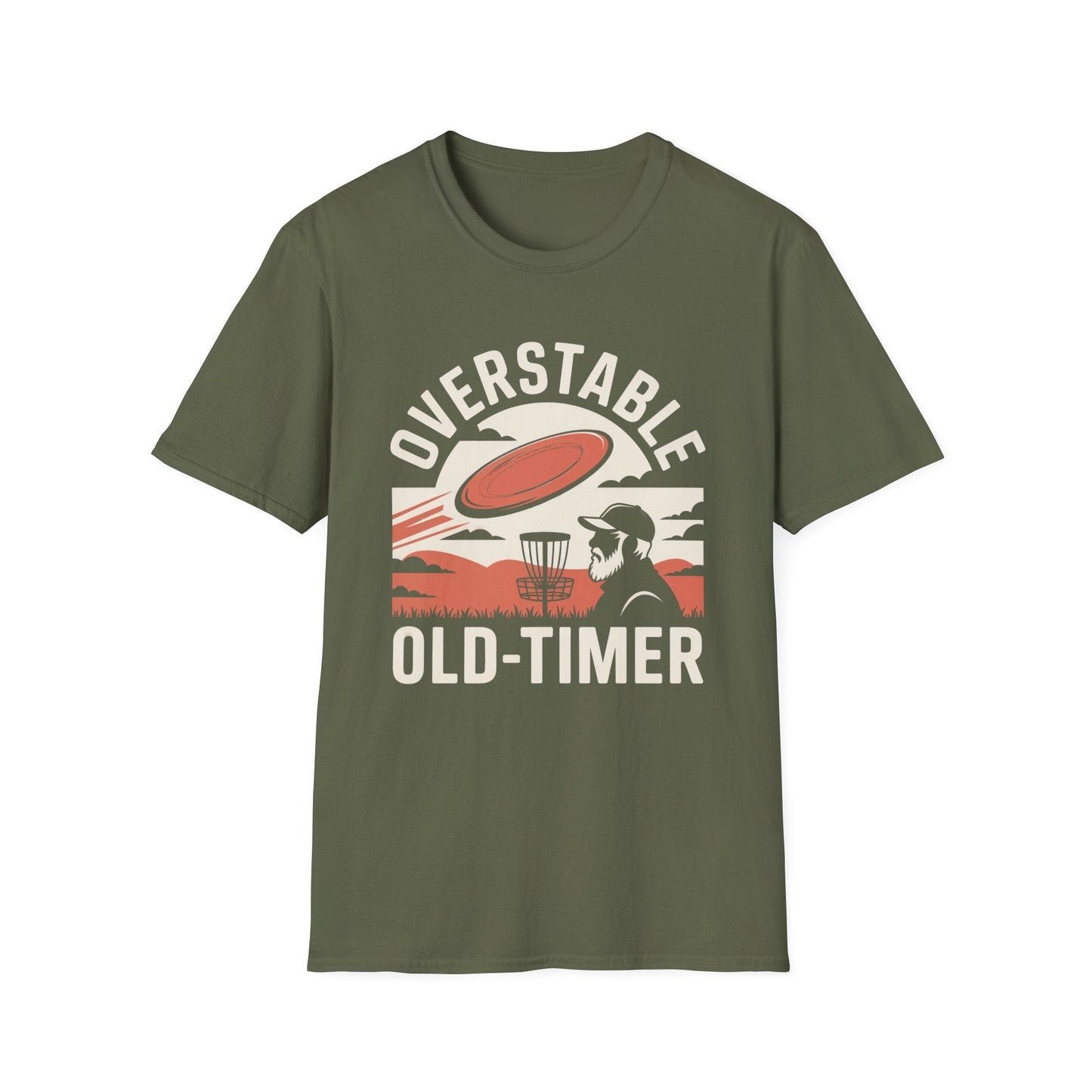 Overstable Old-Timer Funny Disc Golf T-Shirt