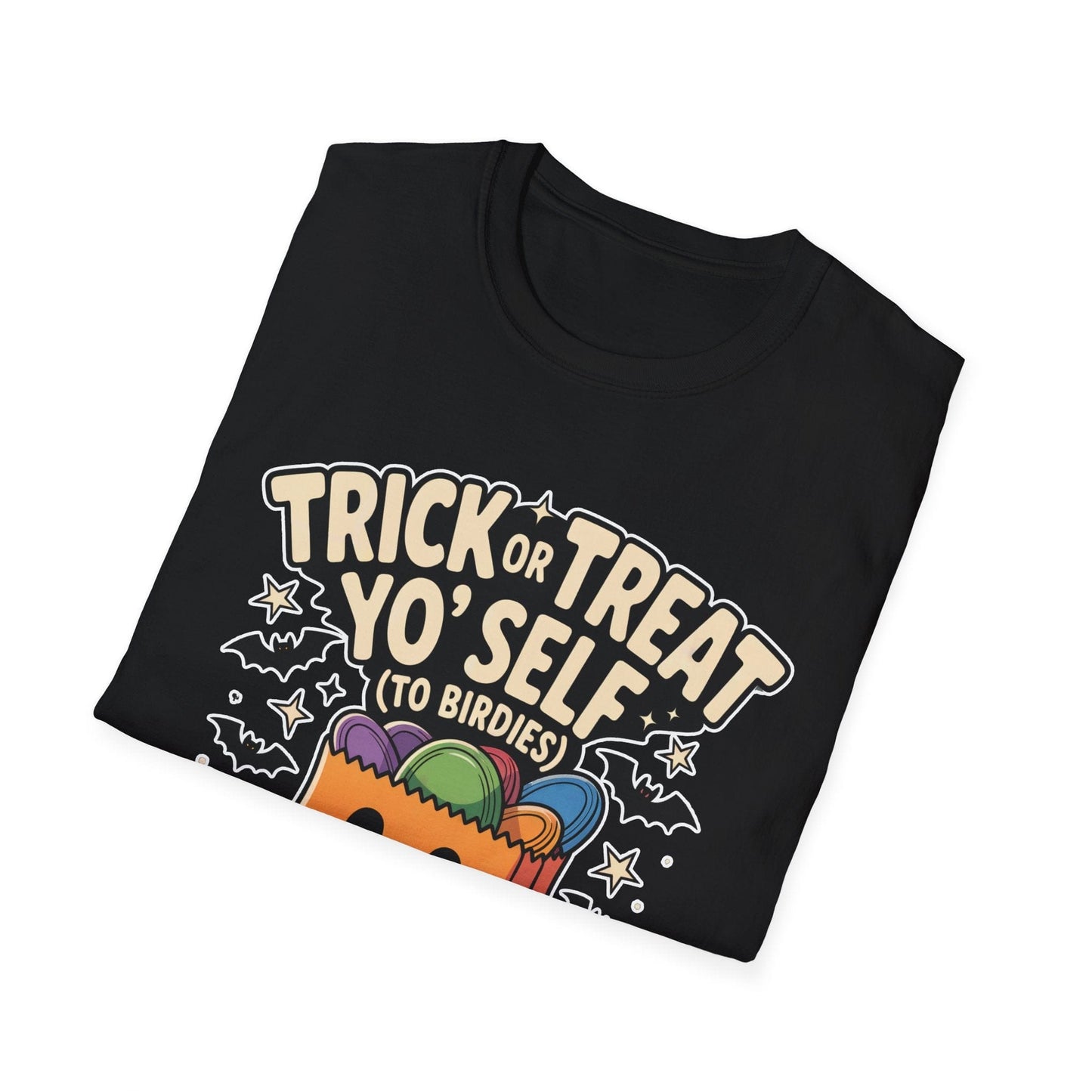 Trick or Treat Yo’ Self Halloween Disc Golf T-Shirt