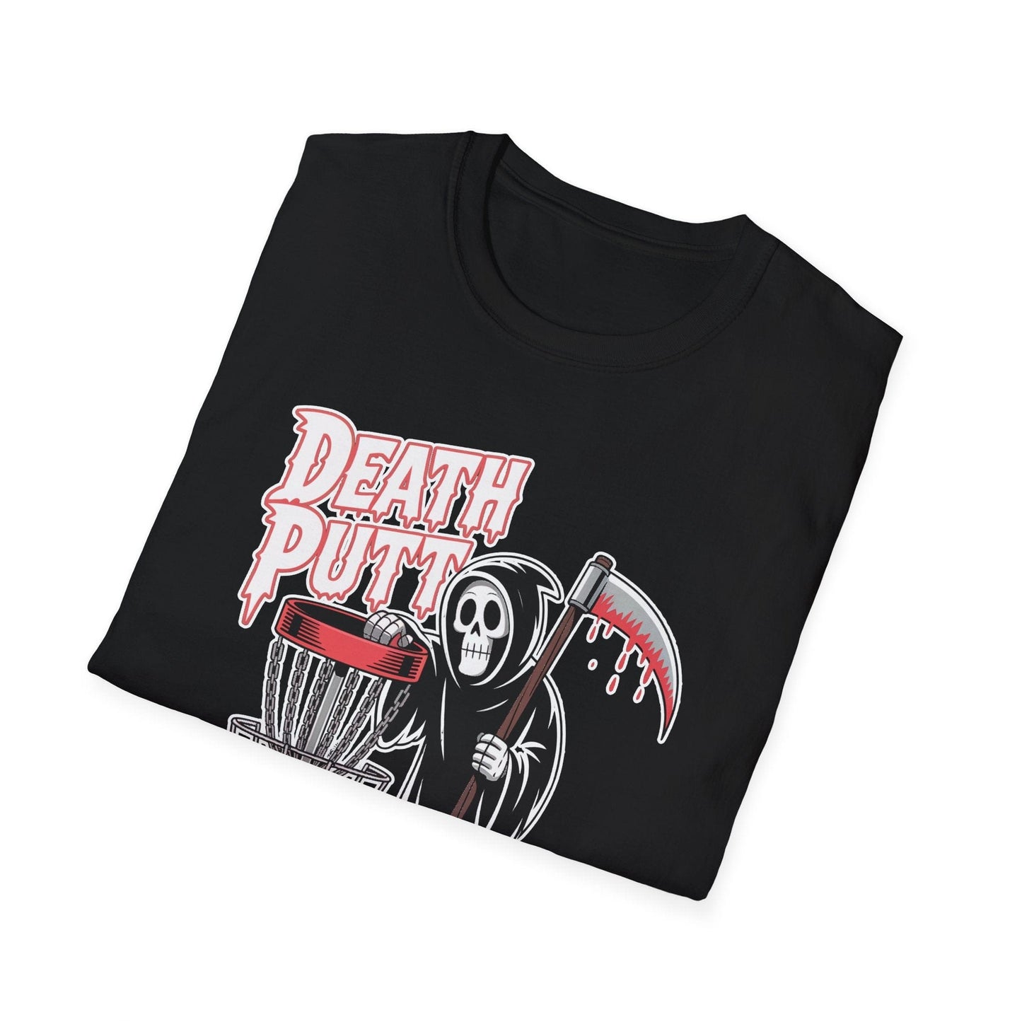 Death Putt Grim Reaper Disc Golf T-Shirt
