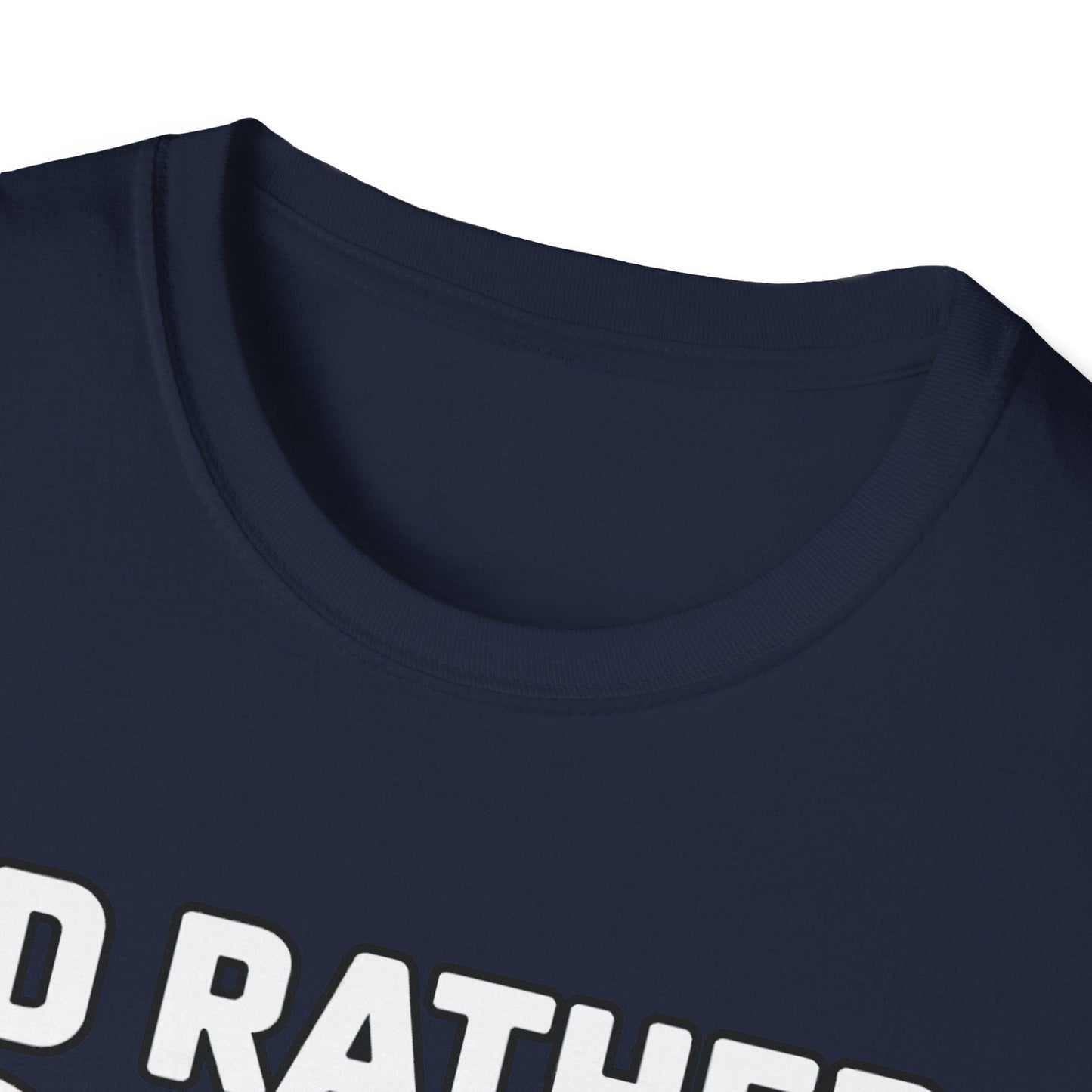 I’d Rather Play Disc Golf T-Shirt – Funny Disc Golf Player Tee