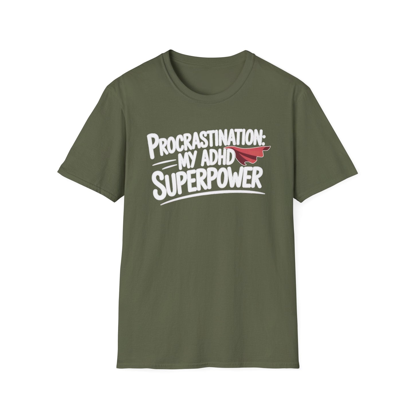 Procrastination Superpower ADHD T-Shirt