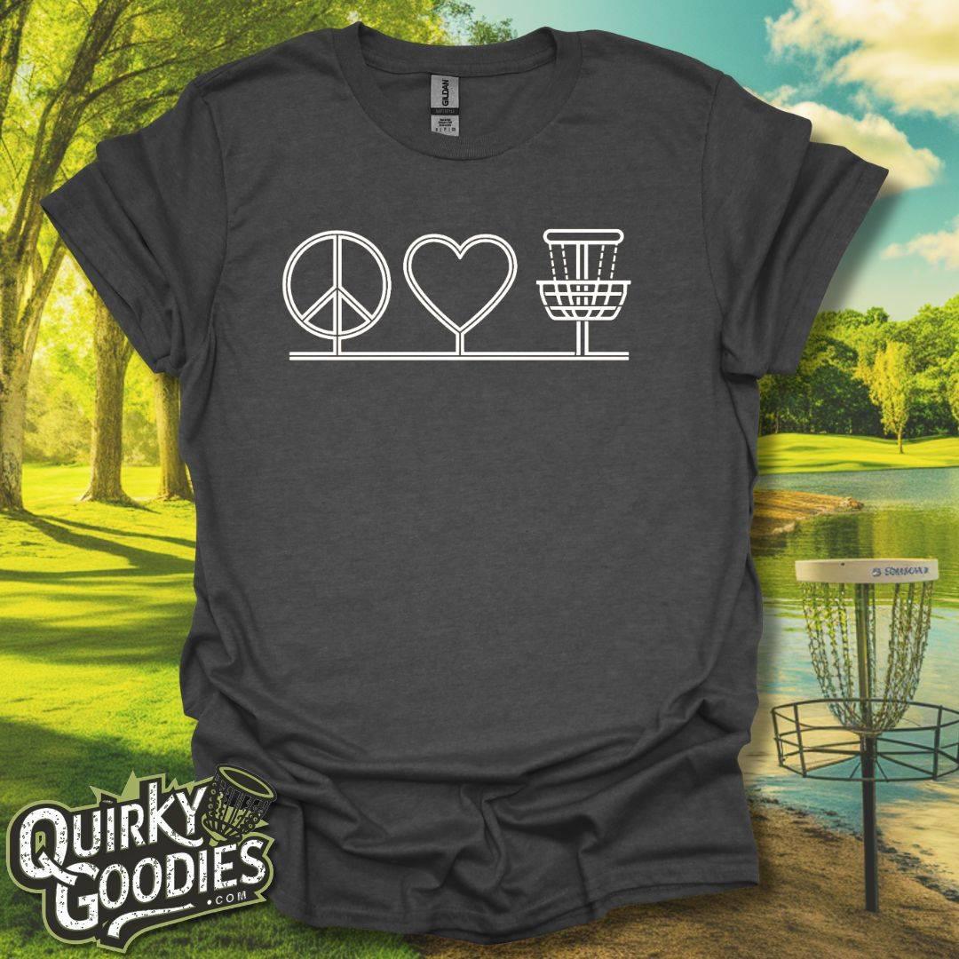 Peace Love Disc Golf T-Shirt
