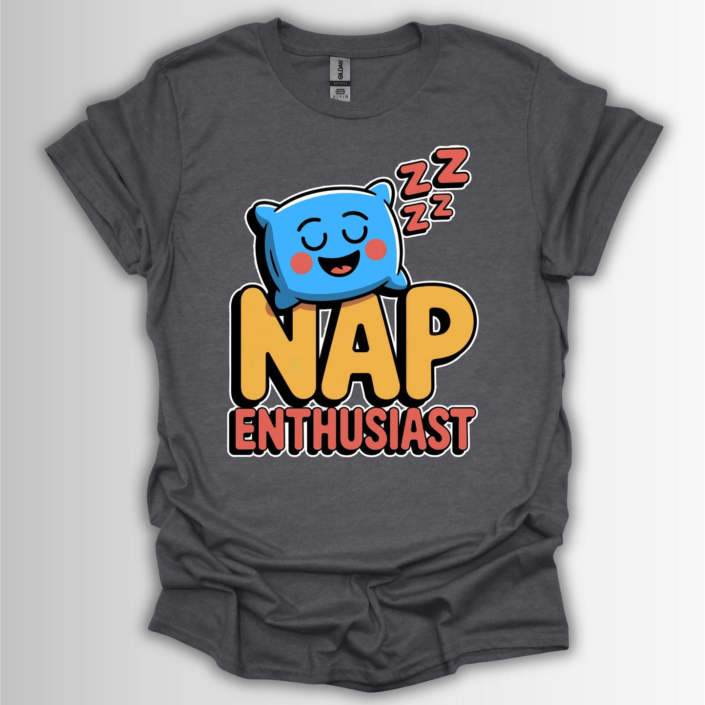 Nap Enthusiast – Funny Lazy Day T-Shirt - Cute Nap Lover Tee, Comfortable Casual Wear, Gift for Nappers, Relaxation Outfit, Fun Sleep Shirt