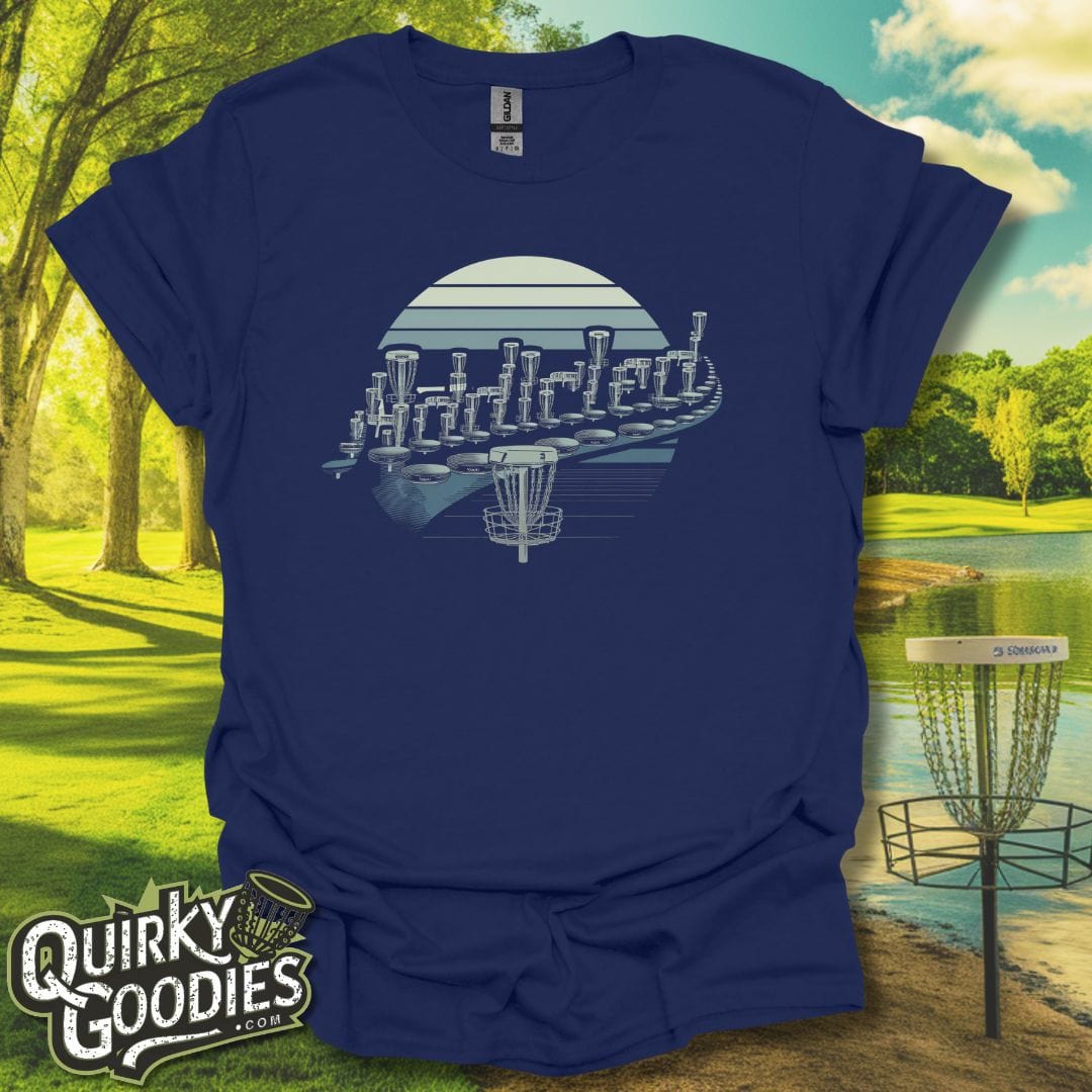Addicted Optical Illusion T-Shirt Navy