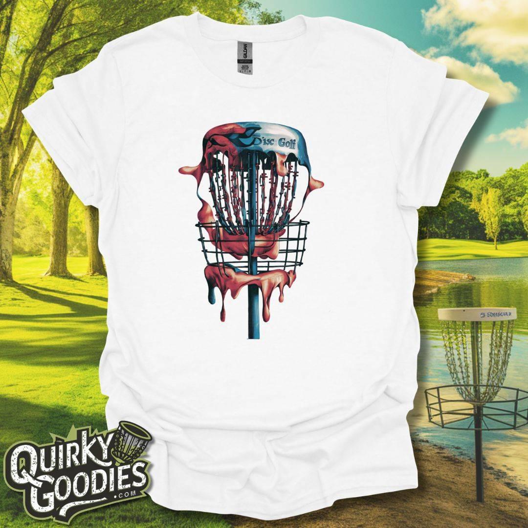 Dali Inspired Disc Golf T-Shirt White