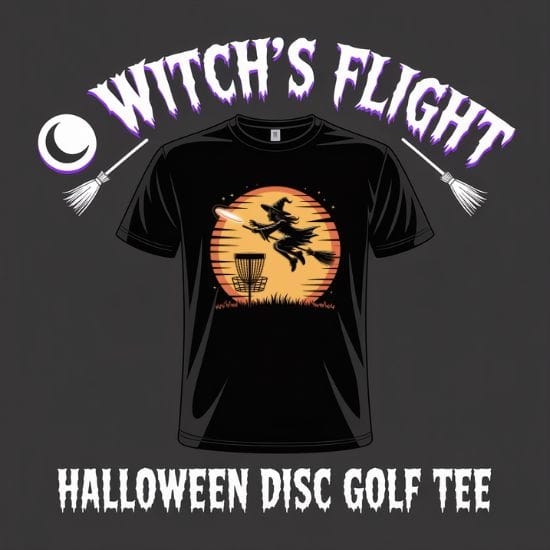 Witch’s Flight – Halloween Disc Golf T-Shirt