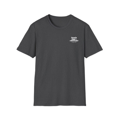 People Think I'm Understable Disc Golf (Back Print) T-Shirt