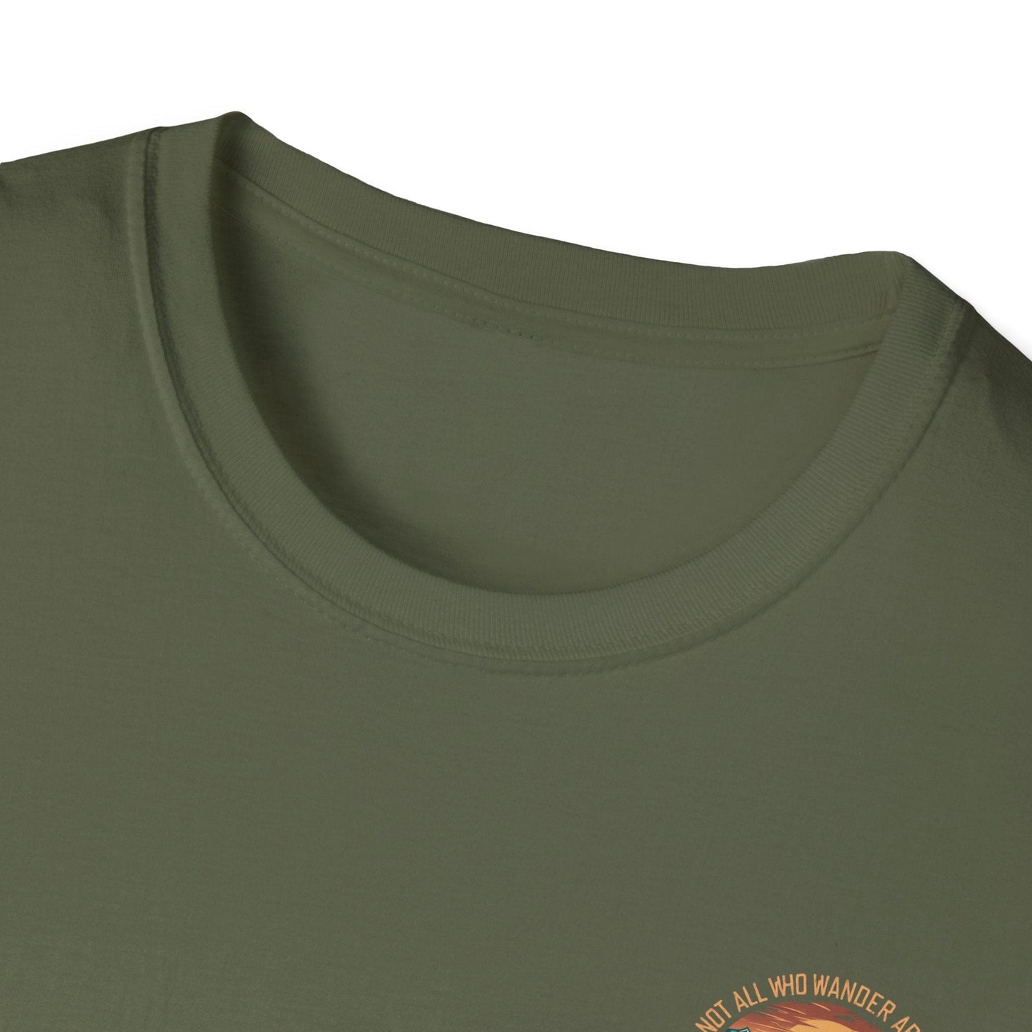 Not All Who Wander Are Lost Bigfoot v2 Disc Golf (Back Print) T-Shirt