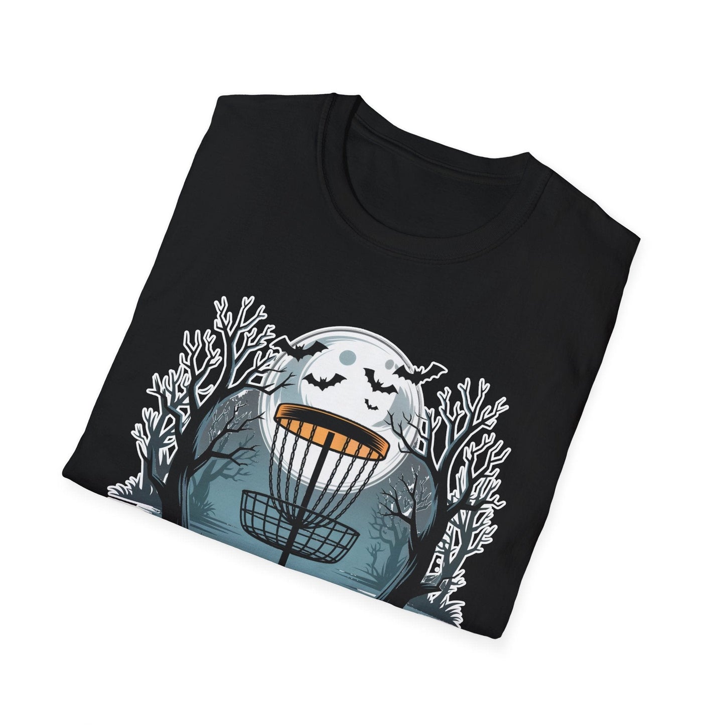 Chains in the Dark Halloween Disc Golf T-Shirt