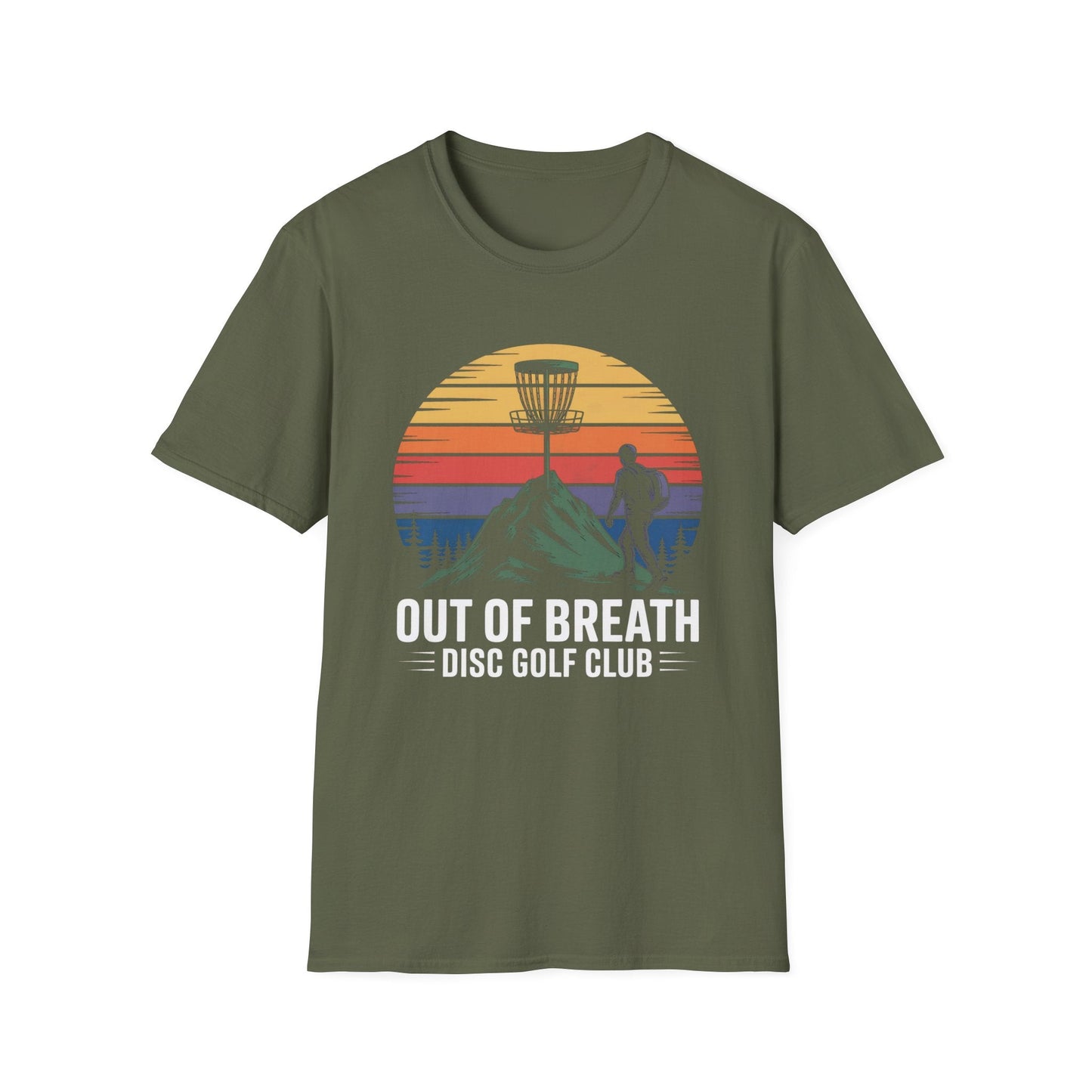 Out of Breath Disc Golf Club – Retro Disc Golf T-Shirt