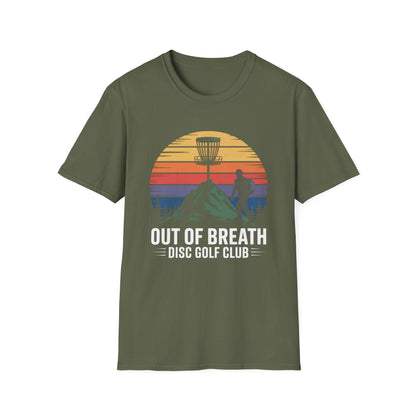 Out of Breath Disc Golf Club – Retro Disc Golf T-Shirt