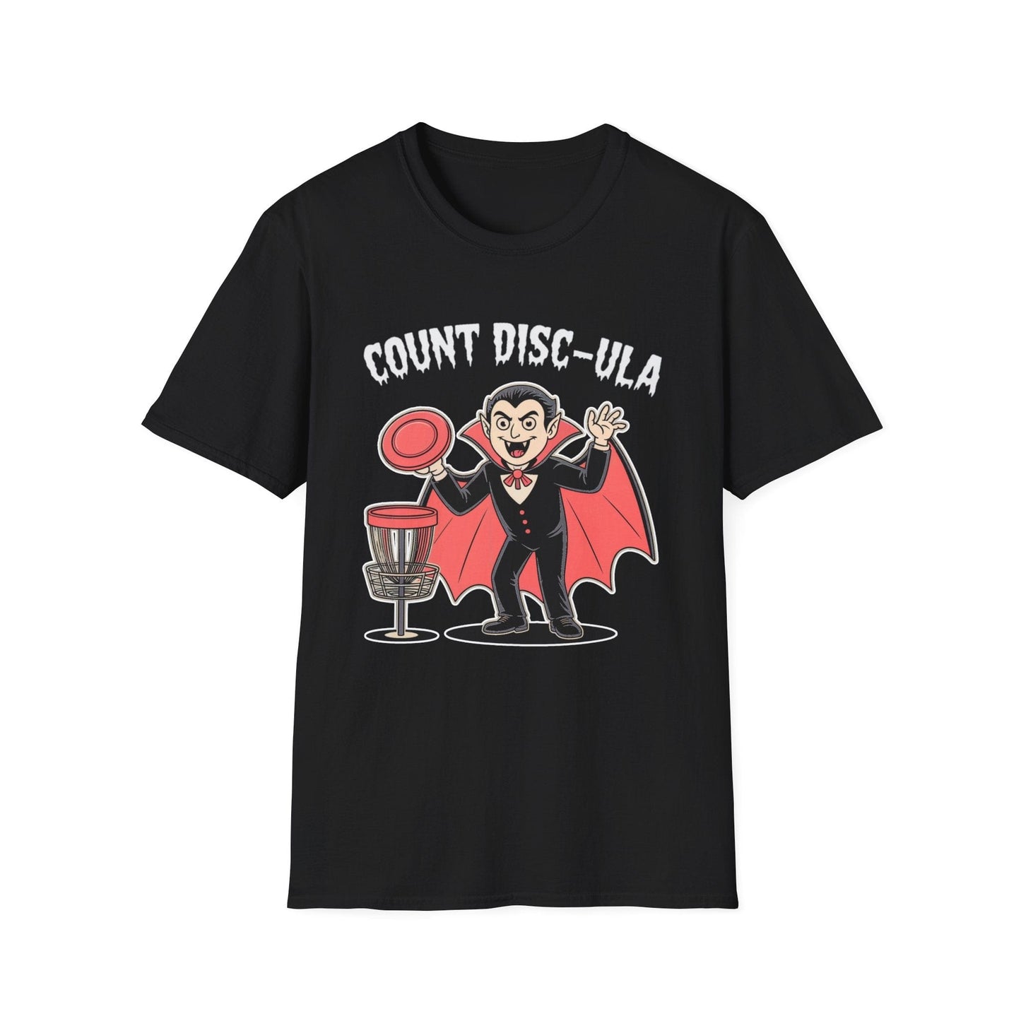 Count Disc-ula Vampire Disc Golf T-Shirt