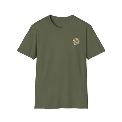 I Like Disc Golf and Maybe 3 People (Back Print) T-Shirt