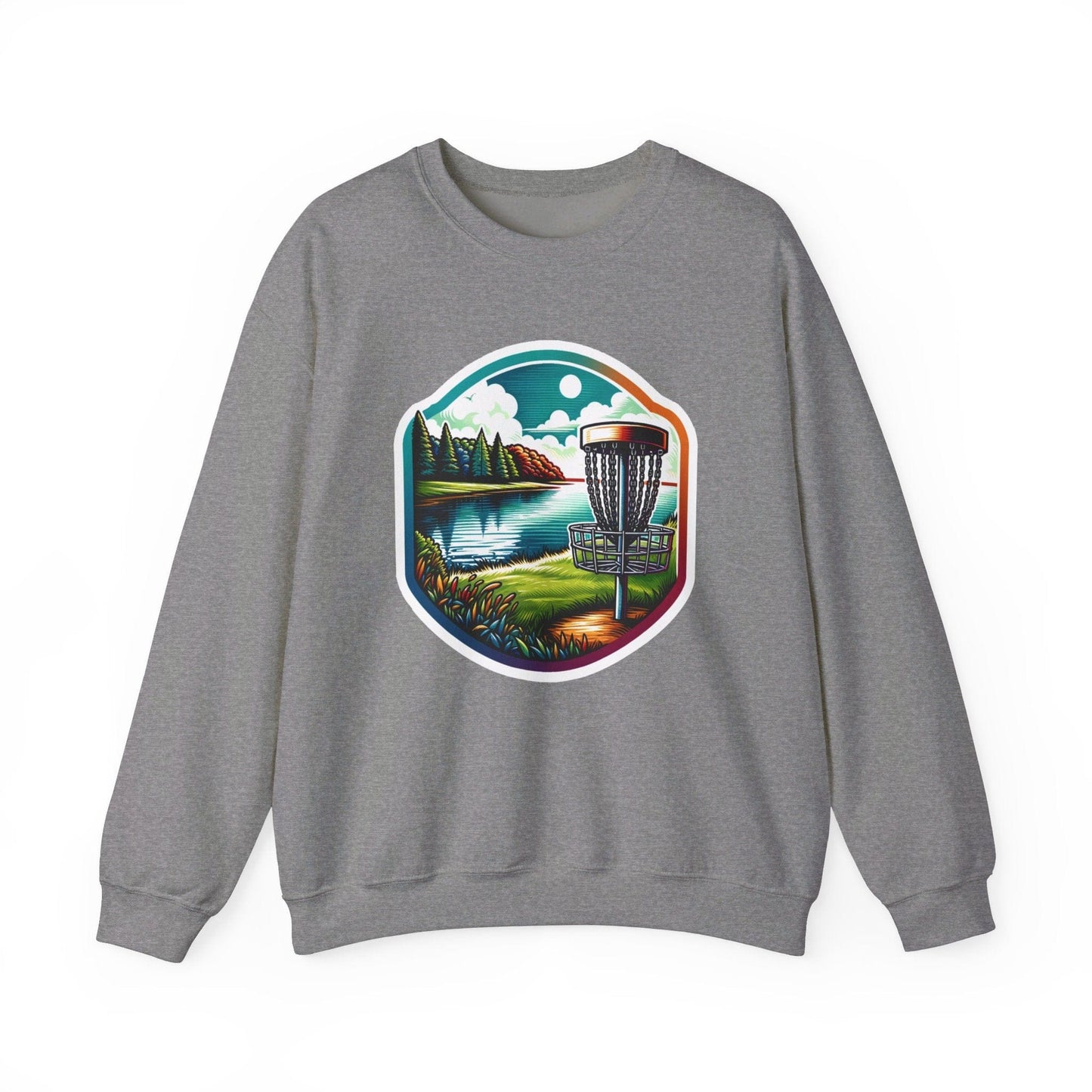 Serene Disc Golf Lake Sweatshirt - Unisex Heavy Blend™ Crewneck Sweatshirt