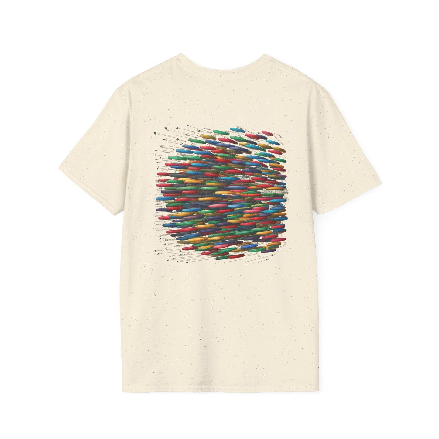 Disc Golf Paths (Back Print) T-Shirt