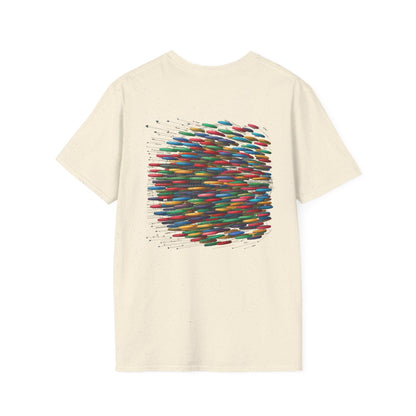 Disc Golf Paths (Back Print) T-Shirt