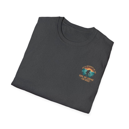 Not All Who Wander Are Lost Bigfoot v2 Disc Golf (Back Print) T-Shirt
