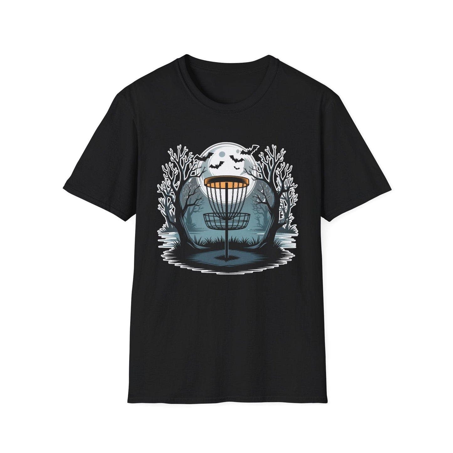 Chains in the Dark Halloween Disc Golf T-Shirt