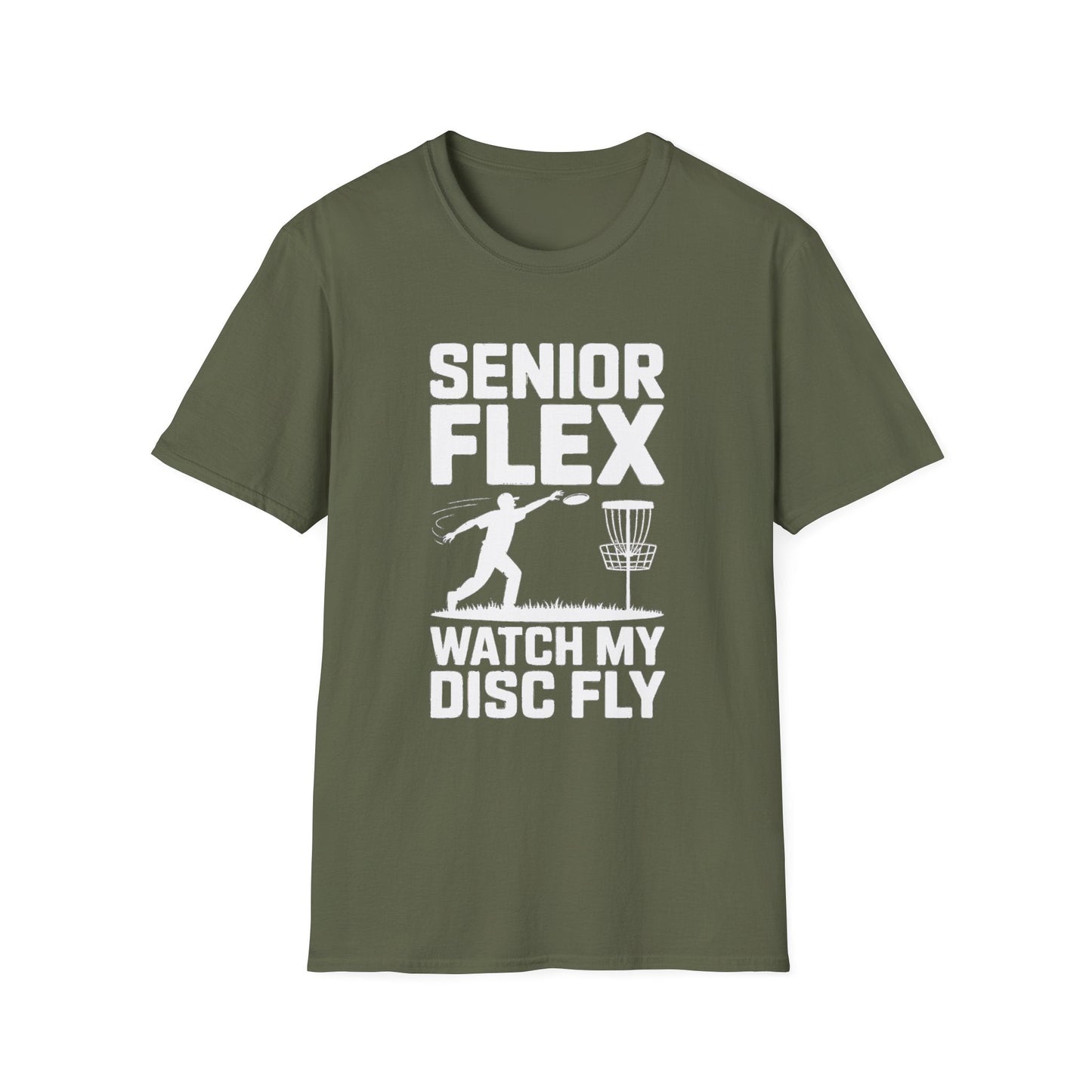 Senior Flex Watch My Disc Fly Disc Golf T-Shirt