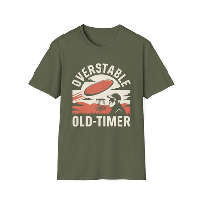 Overstable Old-Timer Funny Disc Golf T-Shirt