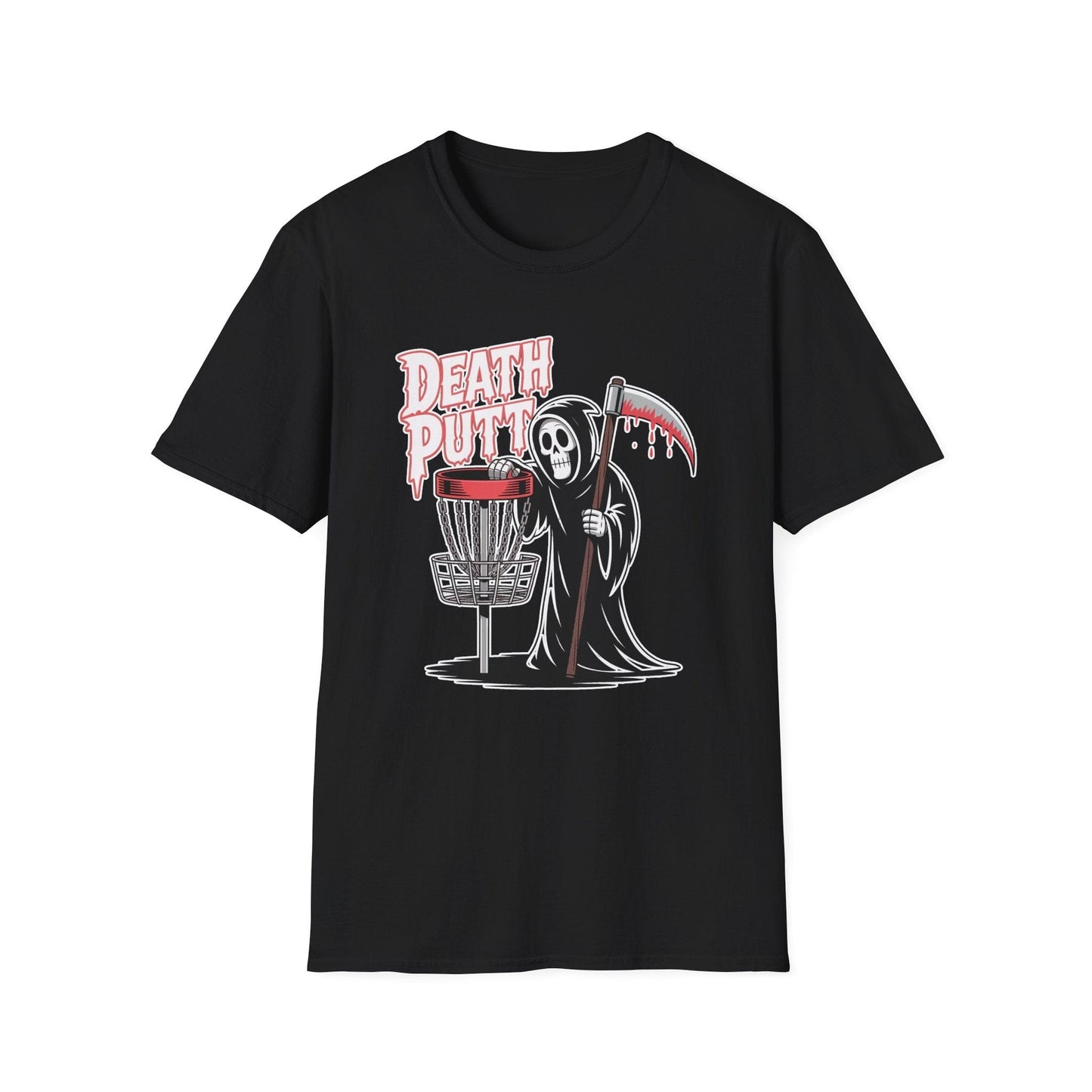 Death Putt Grim Reaper Disc Golf T-Shirt
