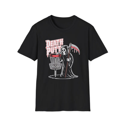 Death Putt Grim Reaper Disc Golf T-Shirt