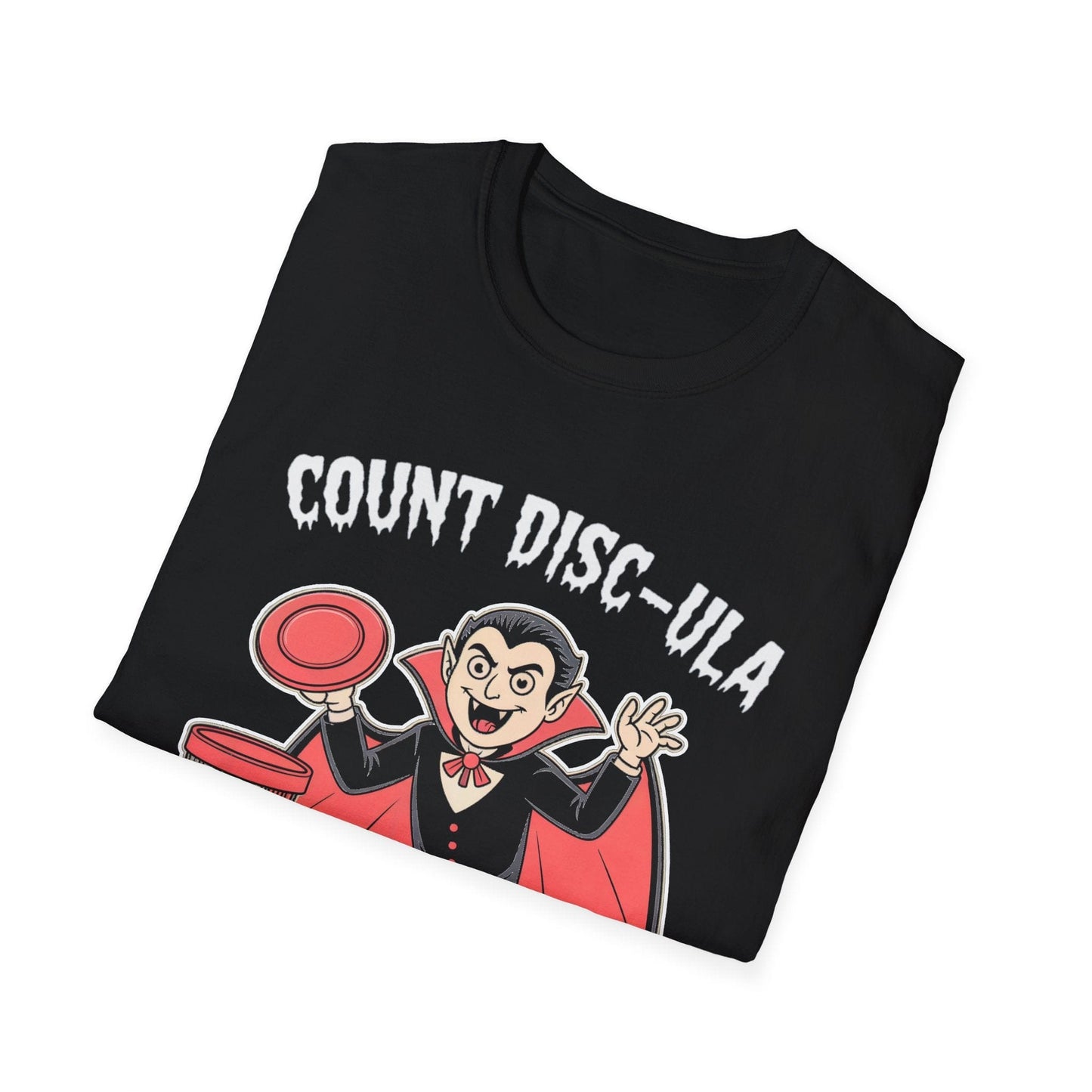Count Disc-ula Vampire Disc Golf T-Shirt