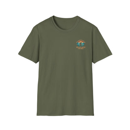 Not All Who Wander Are Lost Bigfoot v2 Disc Golf (Back Print) T-Shirt