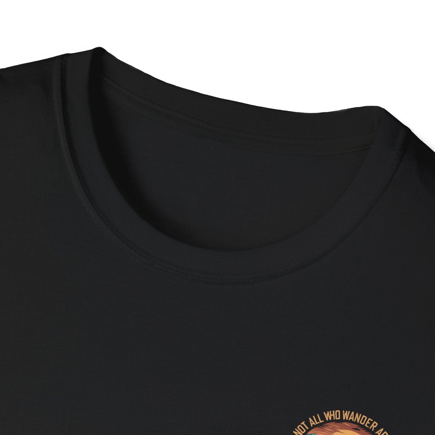Not All Who Wander Are Lost Bigfoot v2 Disc Golf (Back Print) T-Shirt