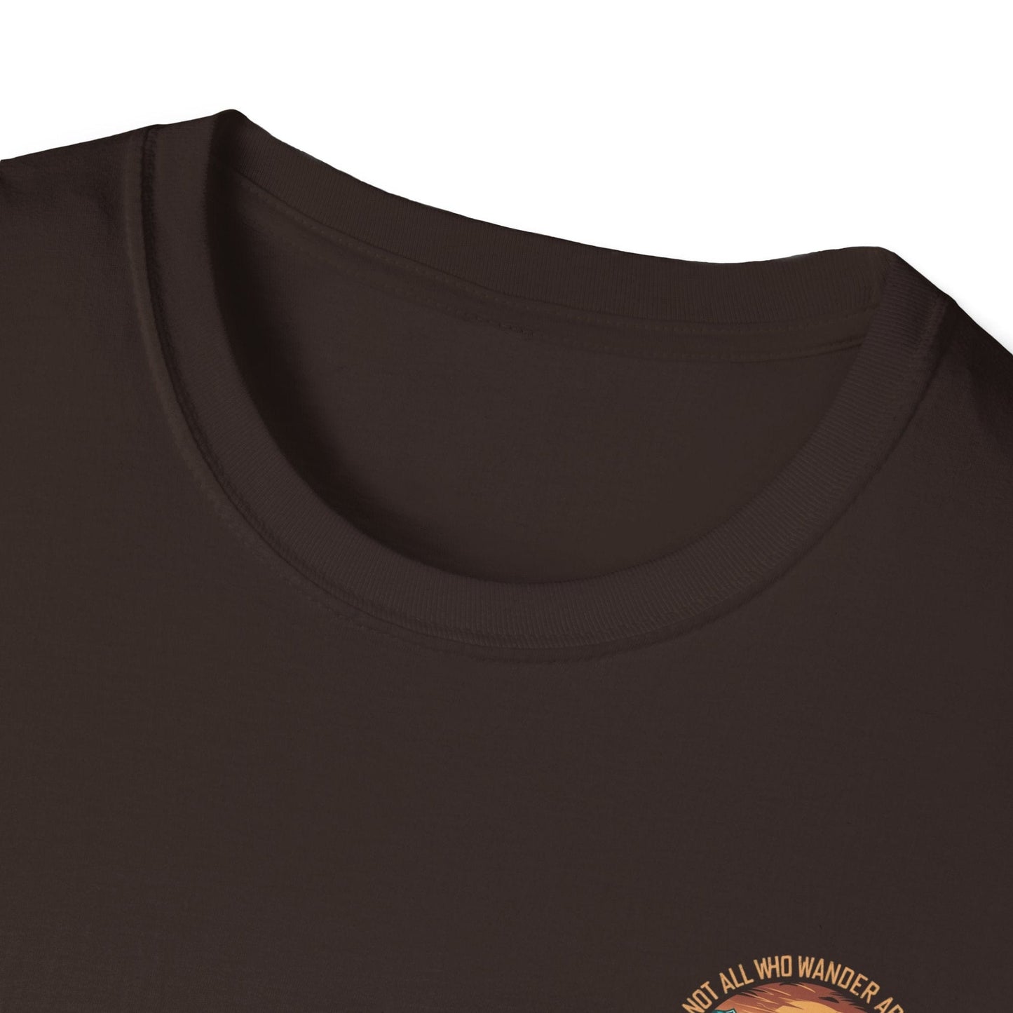Not All Who Wander Are Lost Bigfoot v2 Disc Golf (Back Print) T-Shirt
