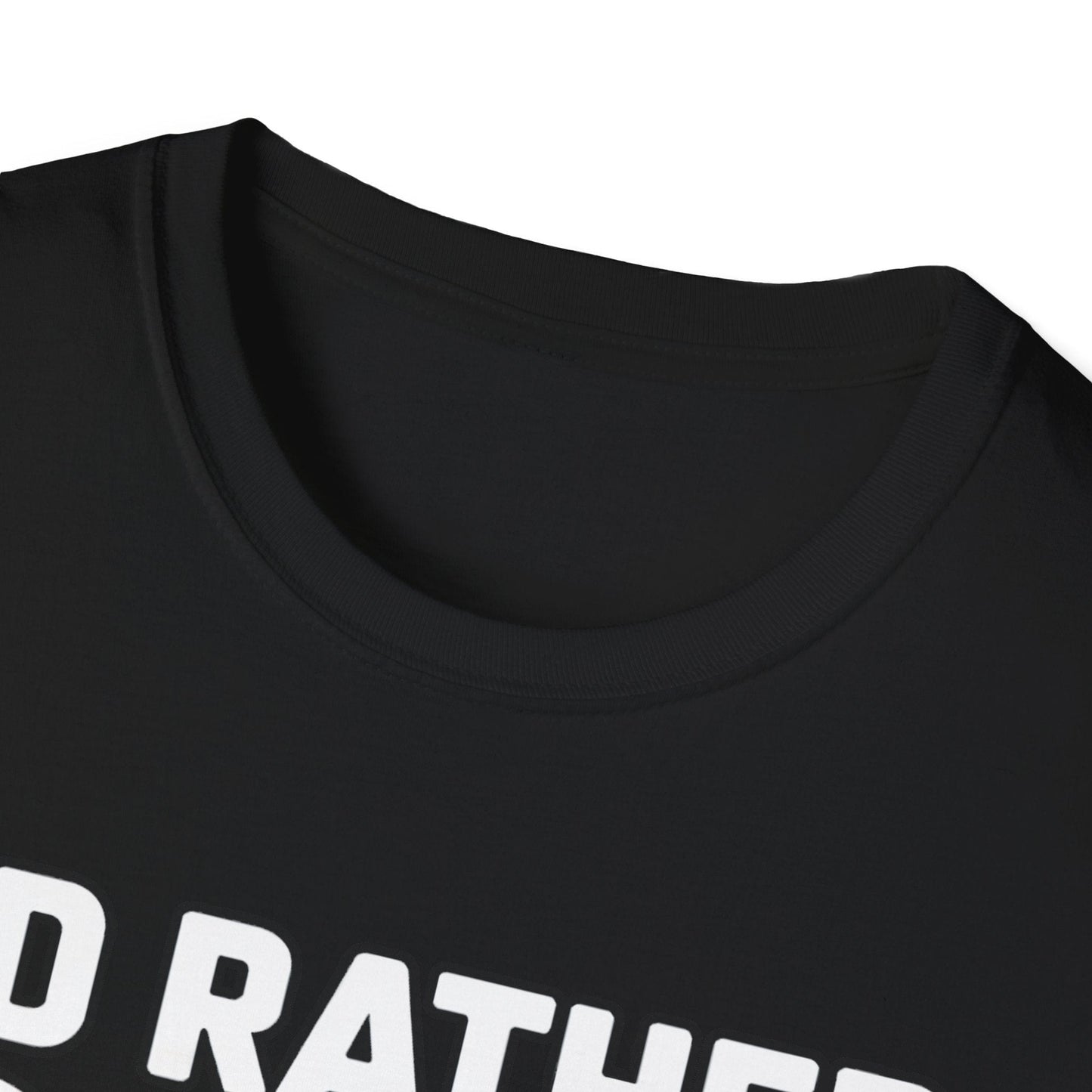 I’d Rather Play Disc Golf T-Shirt – Funny Disc Golf Player Tee