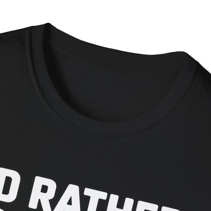 I’d Rather Play Disc Golf T-Shirt – Funny Disc Golf Player Tee