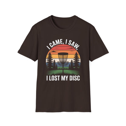 I Came, I Saw, I Lost My Disc – Funny Disc Golf T-Shirt
