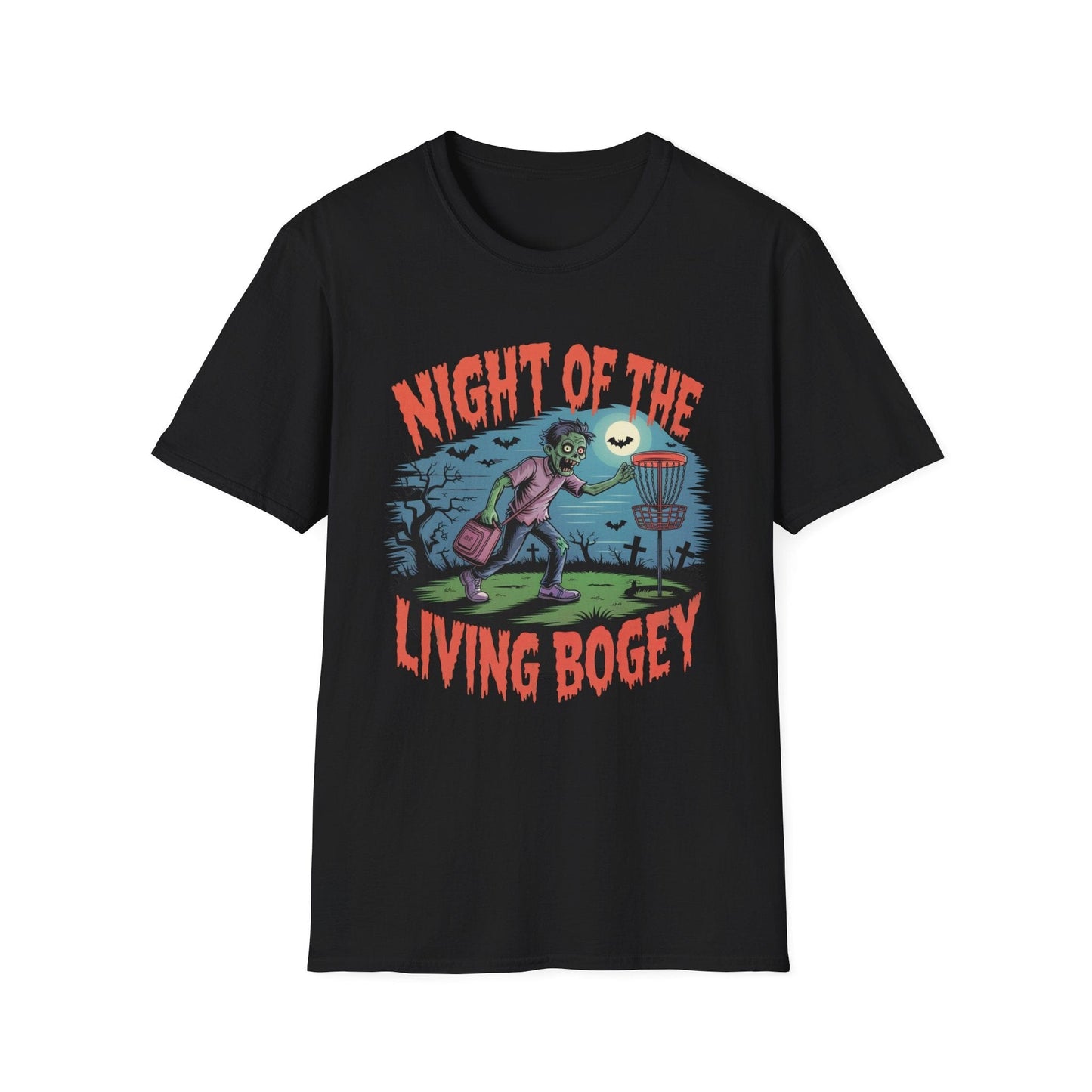 Night of the Living Bogey Zombie Disc Golf T-Shirt