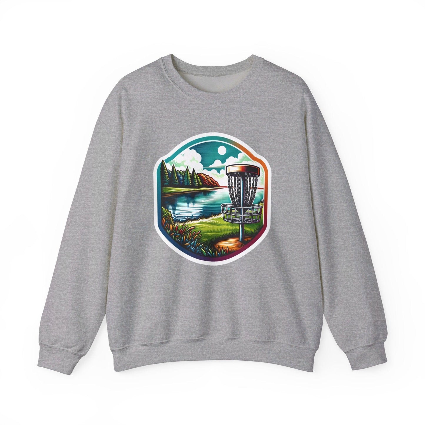 Serene Disc Golf Lake Sweatshirt - Unisex Heavy Blend™ Crewneck Sweatshirt