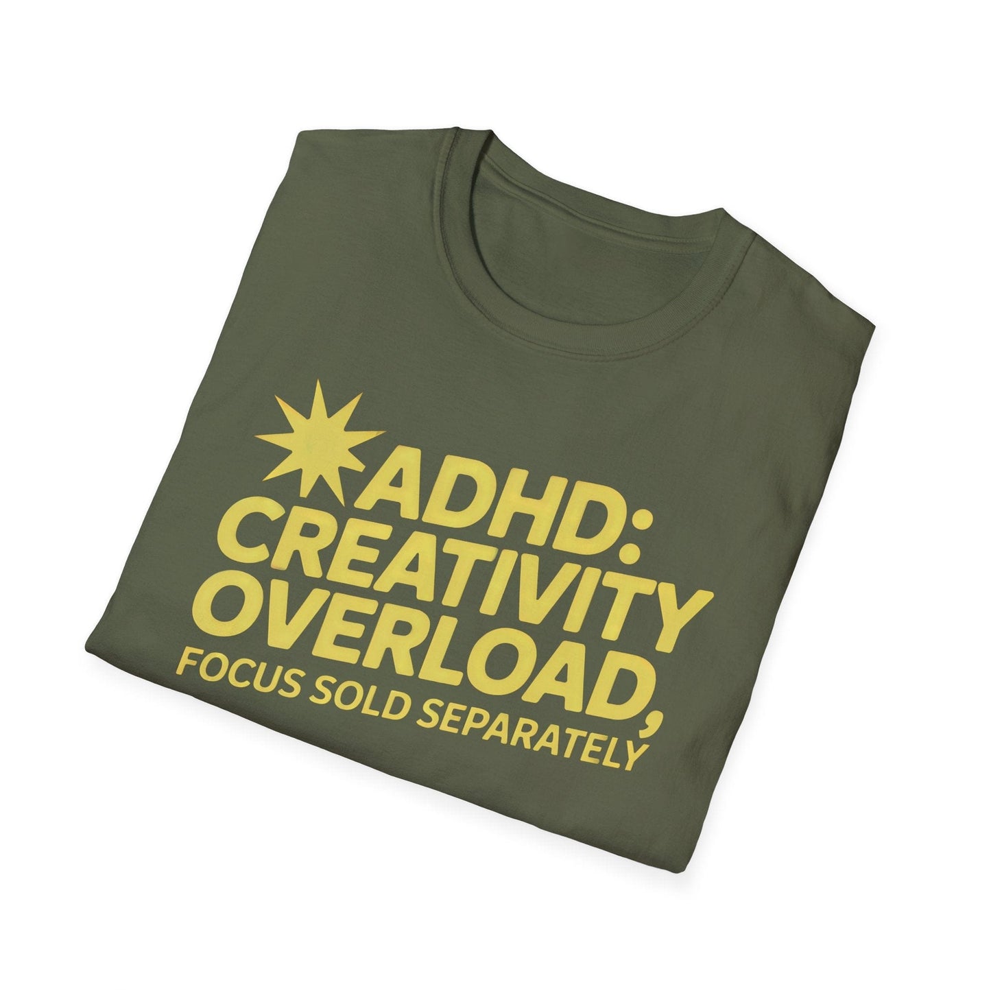 Creativity Overload ADHD T-Shirt – Focus Sold Separately