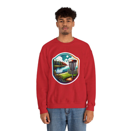 Serene Disc Golf Lake Sweatshirt - Unisex Heavy Blend™ Crewneck Sweatshirt