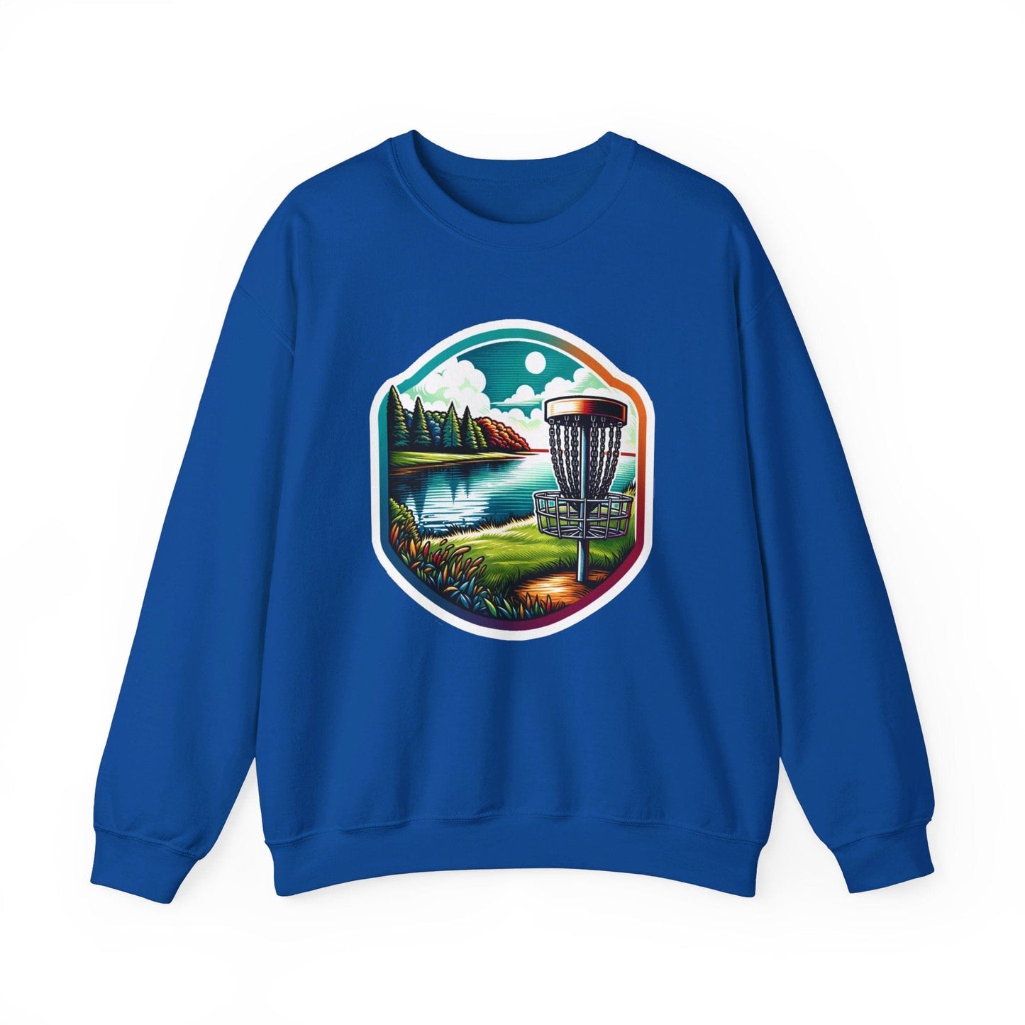 Serene Disc Golf Lake Sweatshirt - Unisex Heavy Blend™ Crewneck Sweatshirt