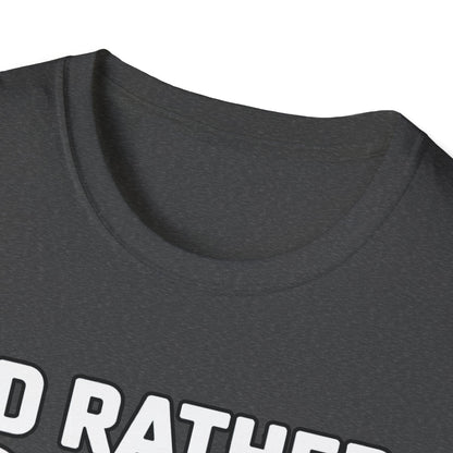 I’d Rather Play Disc Golf T-Shirt – Funny Disc Golf Player Tee