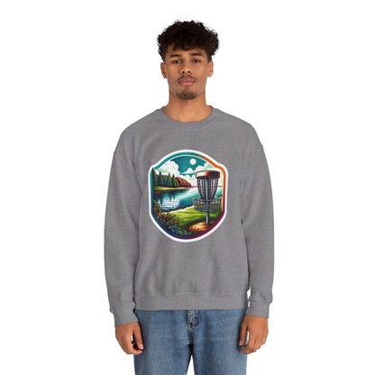 Serene Disc Golf Lake Sweatshirt - Unisex Heavy Blend™ Crewneck Sweatshirt