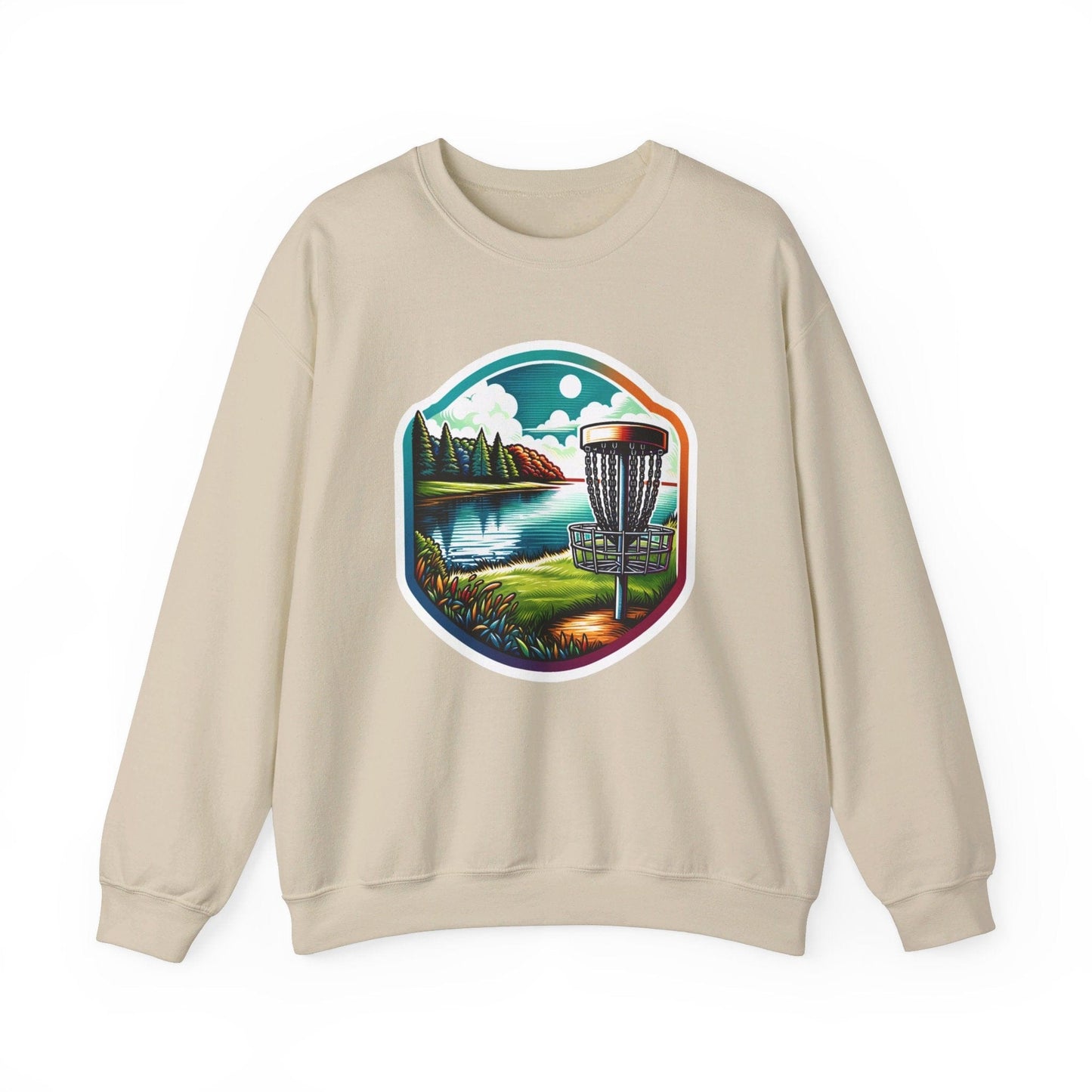 Serene Disc Golf Lake Sweatshirt - Unisex Heavy Blend™ Crewneck Sweatshirt