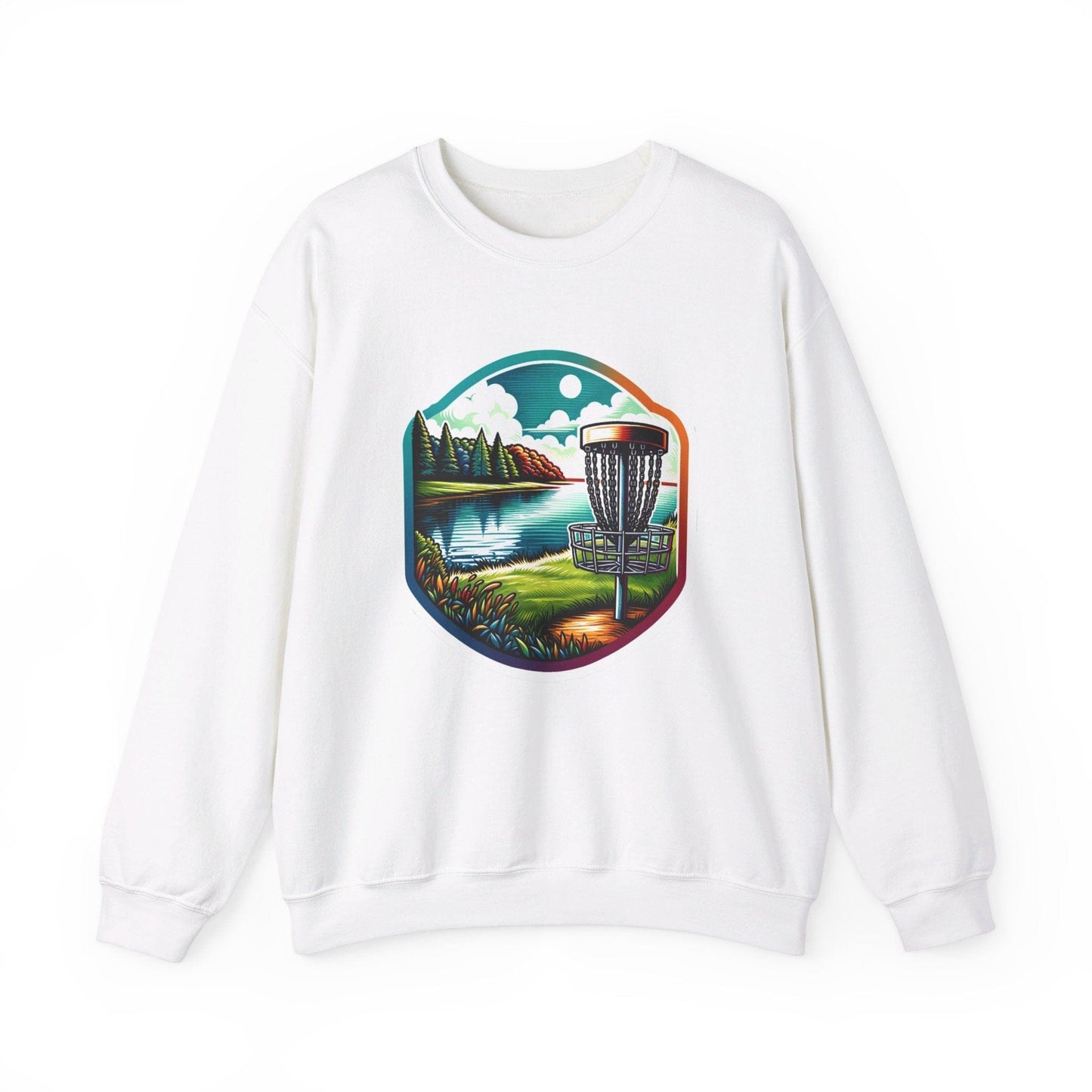 Serene Disc Golf Lake Sweatshirt - Unisex Heavy Blend™ Crewneck Sweatshirt