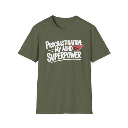 Procrastination Superpower ADHD T-Shirt