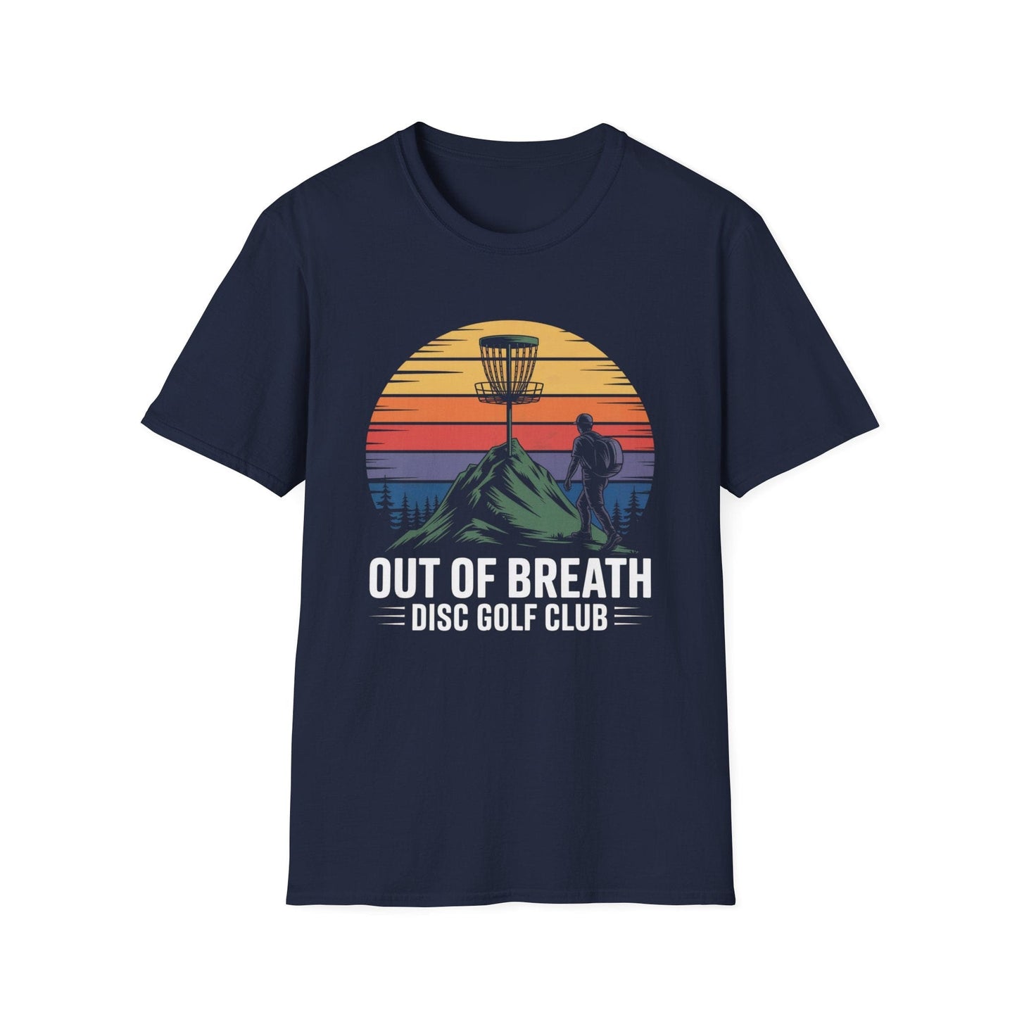 Out of Breath Disc Golf Club – Retro Disc Golf T-Shirt