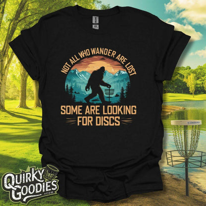 Not All Who Wander Are Lost Bigfoot v2 T-Shirt