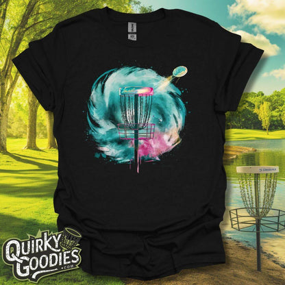 Disc Golf Basket Watercolor v1 T-Shirt