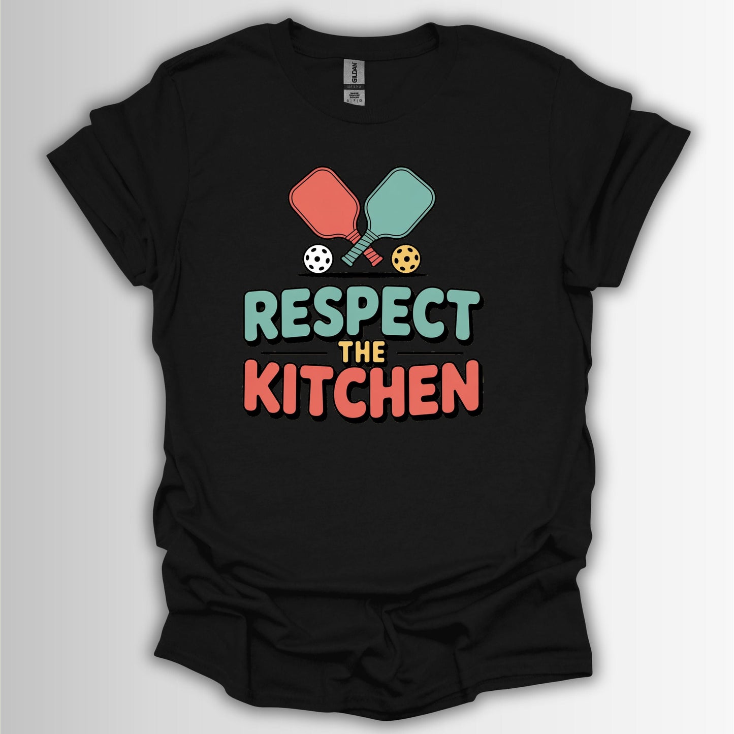 Respect the Kitchen – Pickleball Rule Funny Shirt
