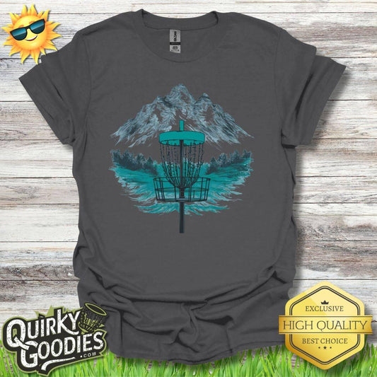 Disc Golf Mountain Sketch T-Shirt