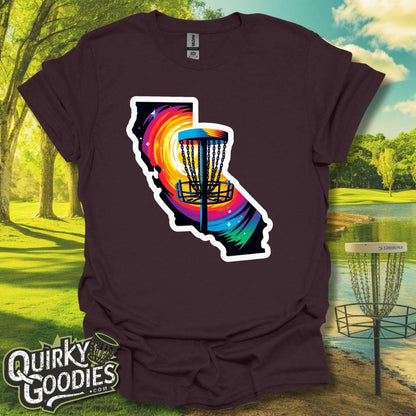 California Disc Golf Shirt T-Shirt dark Chocolate